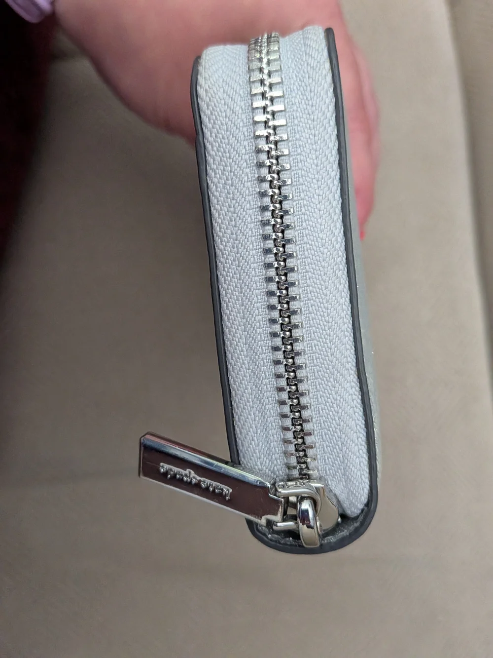 kate spade Silver Metallic Wallet Clutch